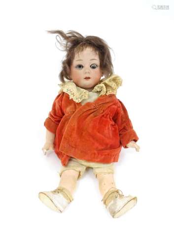 Toy: A German Gebruder Heubach doll with a bisque …