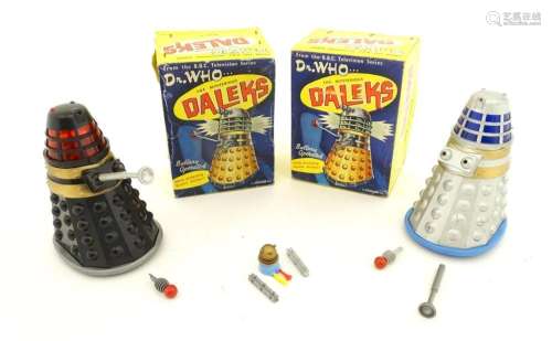 Toys: Two Louis Marx & Co. battery operated Dalek …