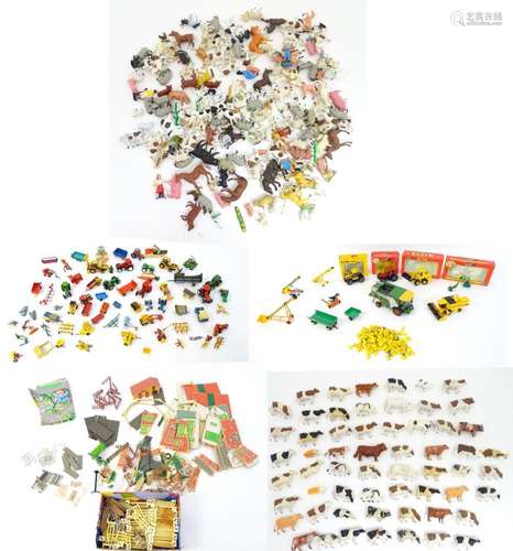 Toys: A quantity of assorted Britains farmyard die…