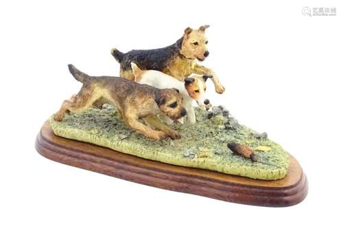 A Border Fine Arts model Terrier Race, by Margaret…