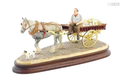 A Border Fine Arts limited edition model Pot Cart …