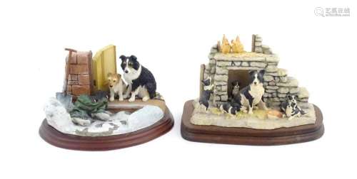 Two Border Fine Arts James Herriot collie dog grou…