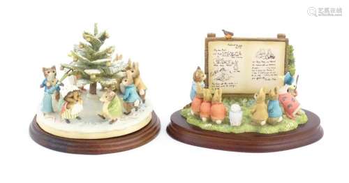 Two Border Fine Arts Beatrix Potter models compris…