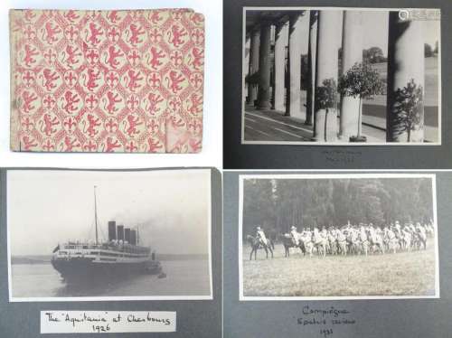 An early 20thC travel photograph album depicting v…