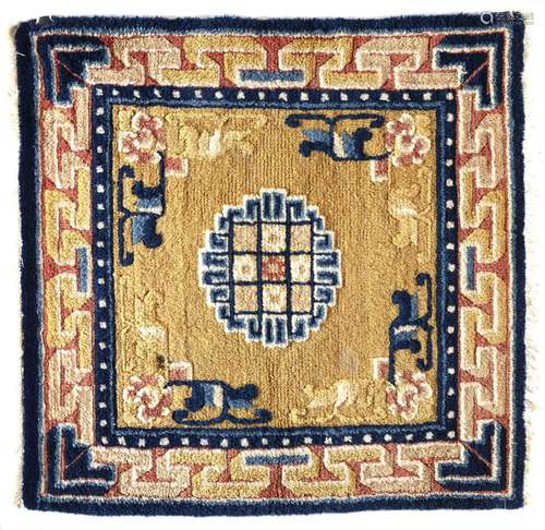 A NINGXIA SMALL RUG, CHINA, 19TH CENTURY