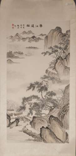 A CHINESE MOUNTAIN LANDSCAPE, 20TH CENTURY