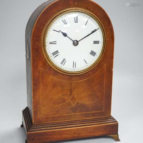 An Edwardian mantel clock with balance escapement