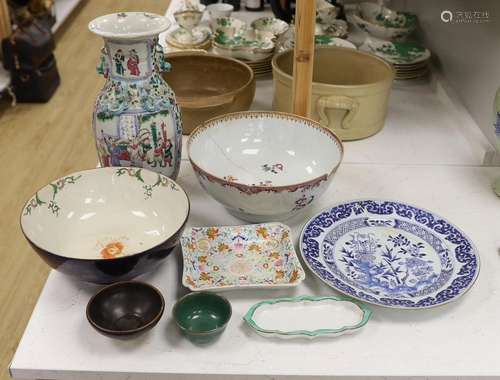 A group of 18th/19th century Chinese and Japanese ceramics t...