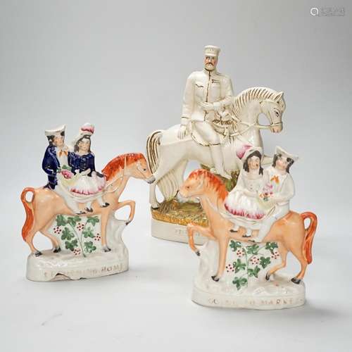 A pair of Staffordshire market groups and General Sir Redver...