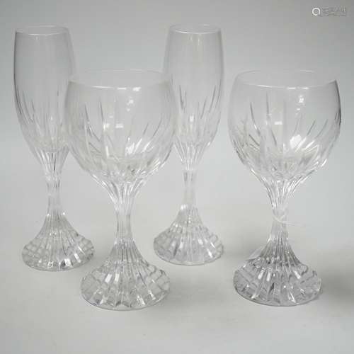 Two pairs of Baccarat drinking glasses