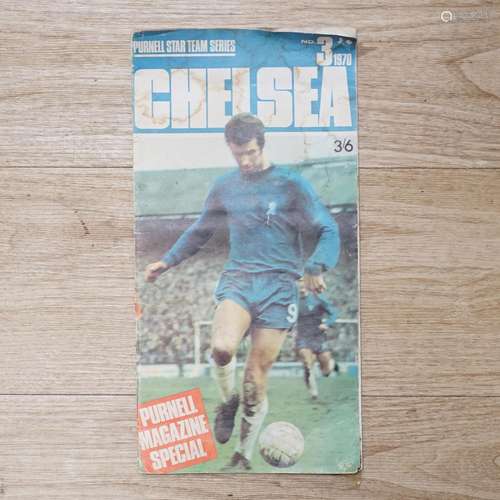 A 1970 No 3 Chelsea Football programme, signed by many of th...