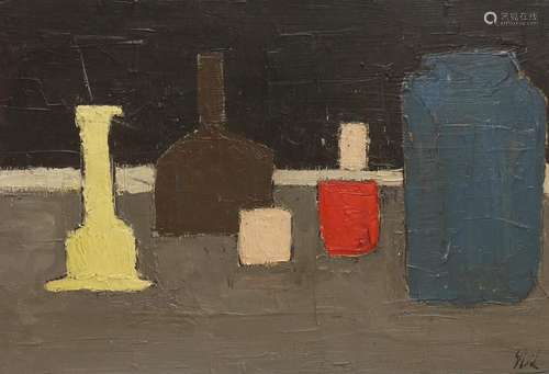 After Nicholas De Stael (1914-1955) abstract impasto oil on ...