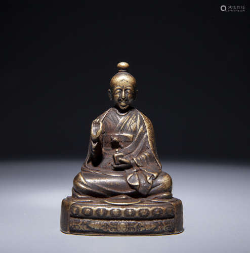 藏传上师铜像