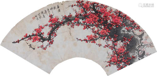 王成喜(b.1940) 春满乾坤 1990年作 设色纸本 镜心