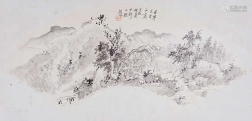 汪声远(1886-1969) 山居图 1934年作 水墨纸本 镜心