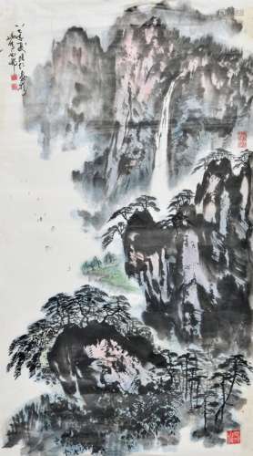 丁培仁	山水