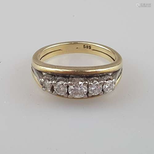 Diamantring - Gelbgold 585/000 (14 K), g