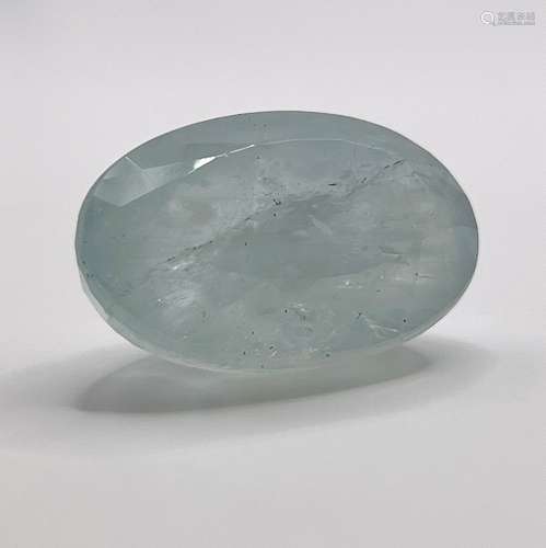 Natural Aquamarine - 46.95ct, oval cut,