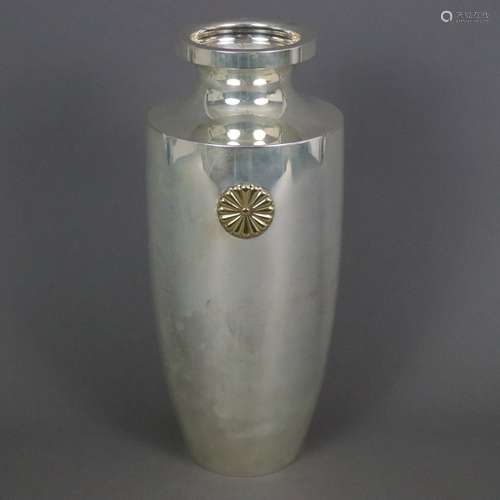 Silber-Vase - Japan, 20. Jh., Massivsilb