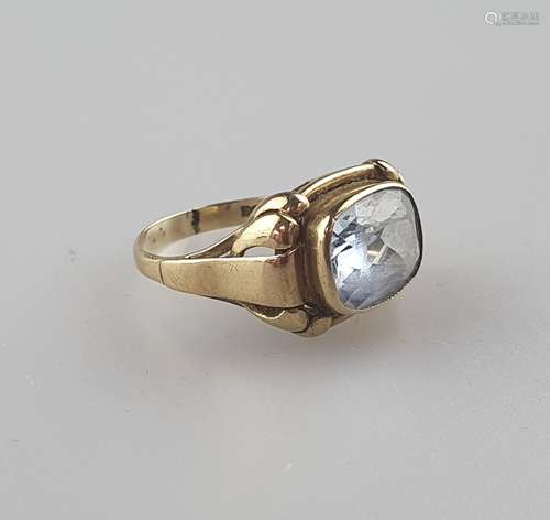 Aquamarinring - Gelbgold 333/000, Ringko