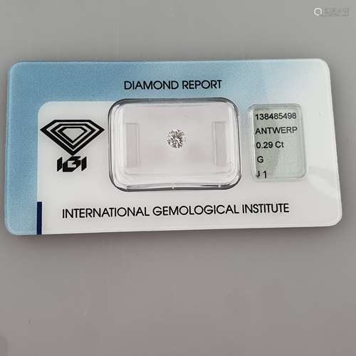 Loser natürlicher Diamant von 0,29 ct. -