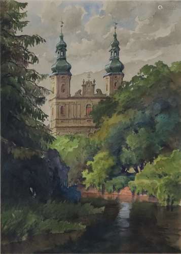 Lahmer (20. Jh.) - Barockkirche am Fluss