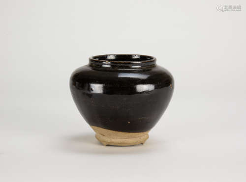 Shanxi Huoshou Black Glazed Jar