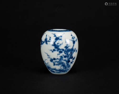 Early 20th Century - A Blue And White ‘Magpie And Bossom’ Wa...