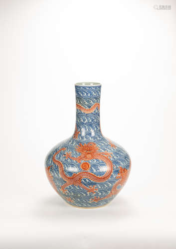 Late Qing - An Iron Red Underglaze