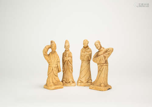 Han Style - A Four Ceramic Figures Statue