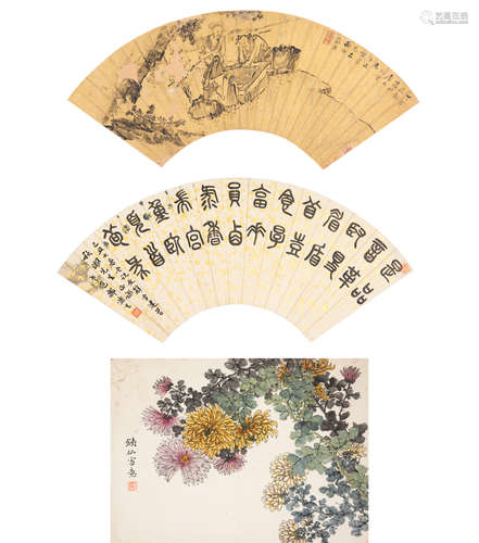 Qing To Early 20 Century (Three Paintings)