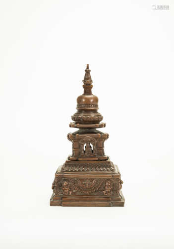 A Bronze Stupa