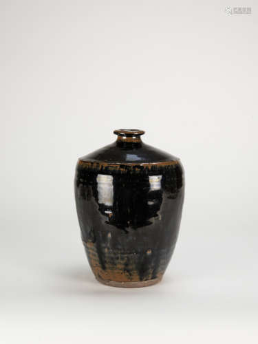 Yuan - A Cizhou Yao Black Glaze Vase