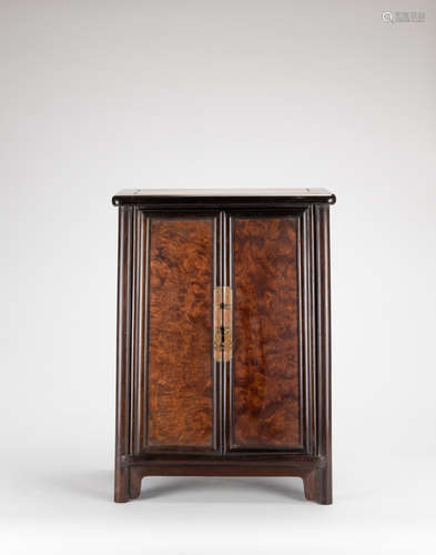 Late Qing/Republic - A Burlwood Cabinet