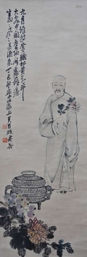 吴昌硕（1844-1927） 人物 立轴