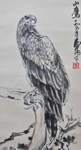 黄胄（1925-1997） 山鹰图 立轴