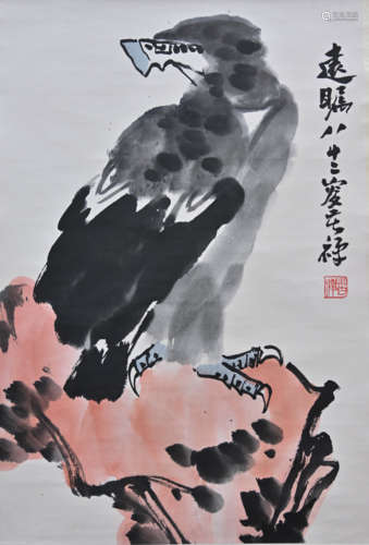 李苦禅（1899-1983） 远瞩 立轴