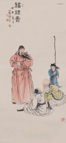 陈半丁 1876-1970 福禄寿