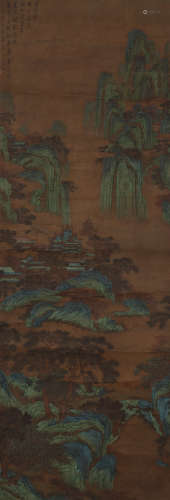 文征明 1470-1559 青绿山水