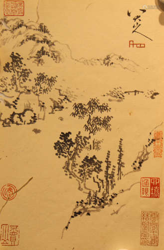 八大山人 1626—约1705 山树图