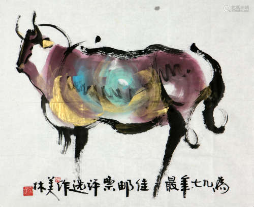 韩美林 b.1936 牛