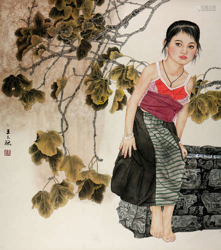 王玉珏 b.1937 花季少女