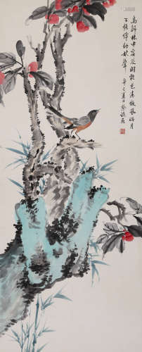 蔡铣 1897-1960 鸟归林中