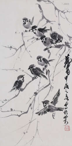 黄胄 1925-1997 雀鸟