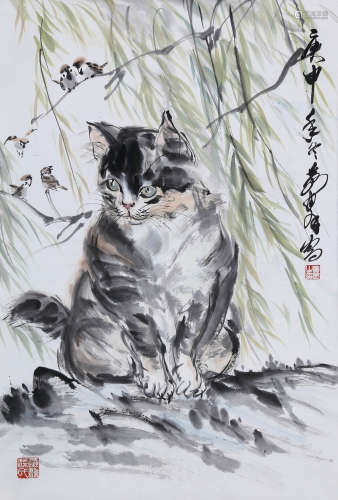 黄胄 1925-1997 猫趣图