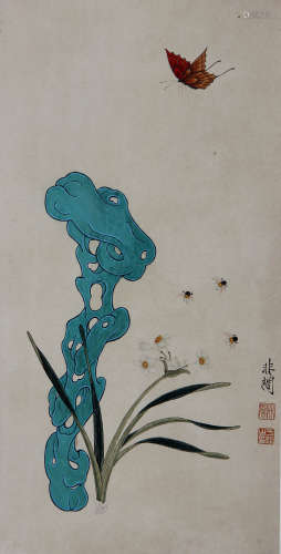 于非闇 1889-1959 寿石花虫