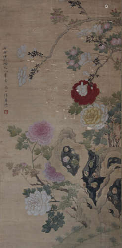 恽寿平 1633-1690 牡丹
