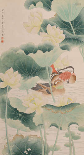 陈之佛 (1896-1962) 荷花鸳鸯