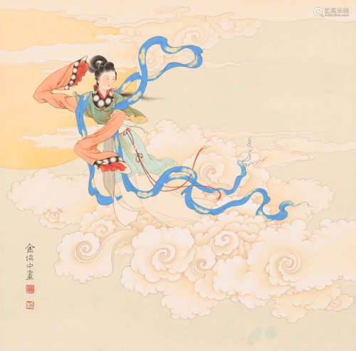 金协中 (1898-1961) 天女散花