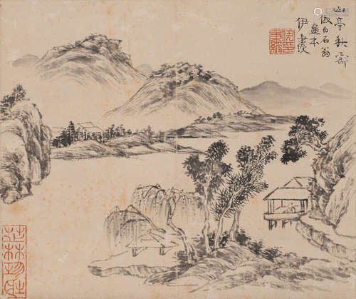 伊秉绶 (1754-1815) 山亭秋霁